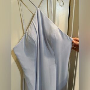 Watters light blue bridesmaids dress